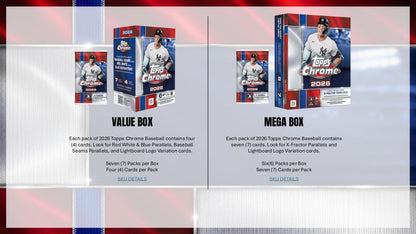 2026 Topps Chrome Baseball Mega Box (Presale 7/22)