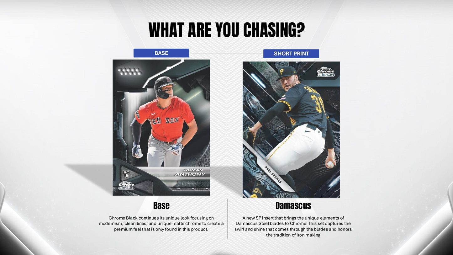 2026 Topps Chrome Black Baseball Hobby Box