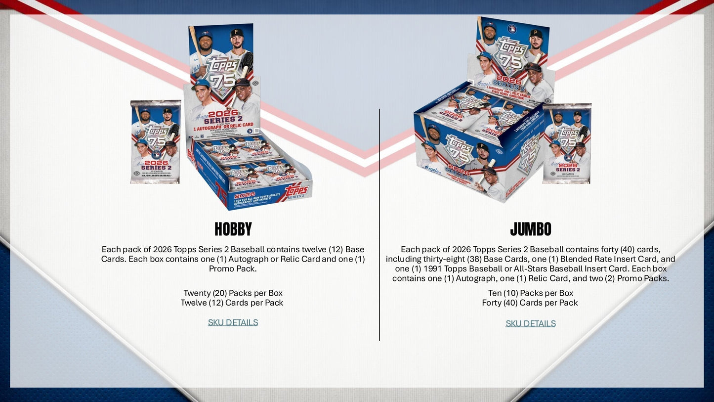 2026 Topps Series 2 Baseball Hobby Box